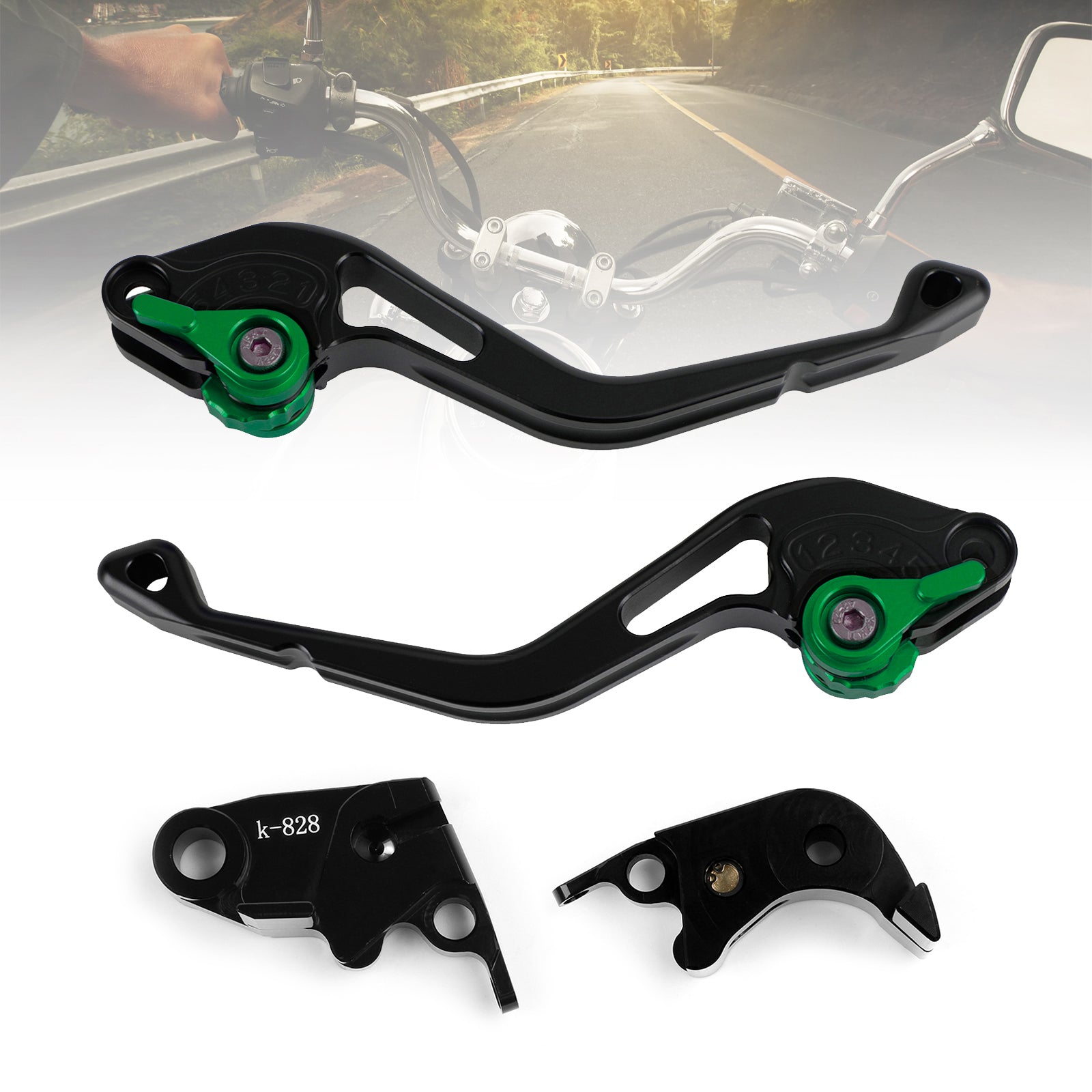 NEW Short Clutch Brake Lever fit for Kawasaki ZX636R / ZX6RR 2005-2006