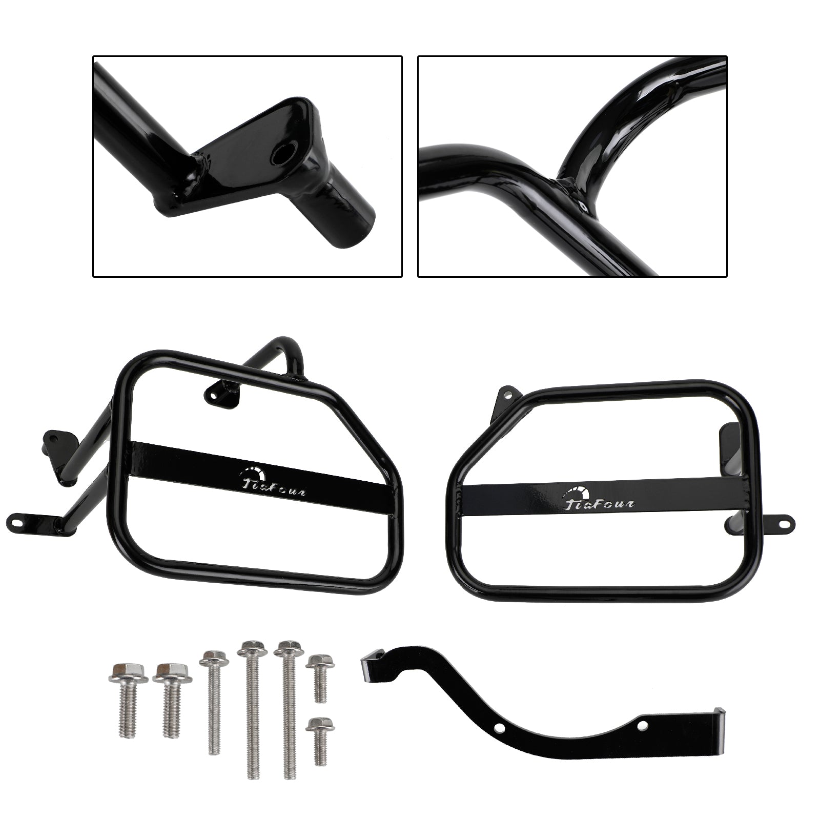 Black Saddlebag Support Mounting Bracket For Honda Ct125 20-22 Trail 125 21-22