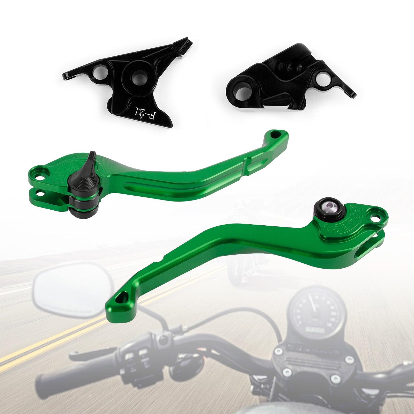 Leva freno frizione corta CNC adatta per Kawasaki Z900 2017-2018