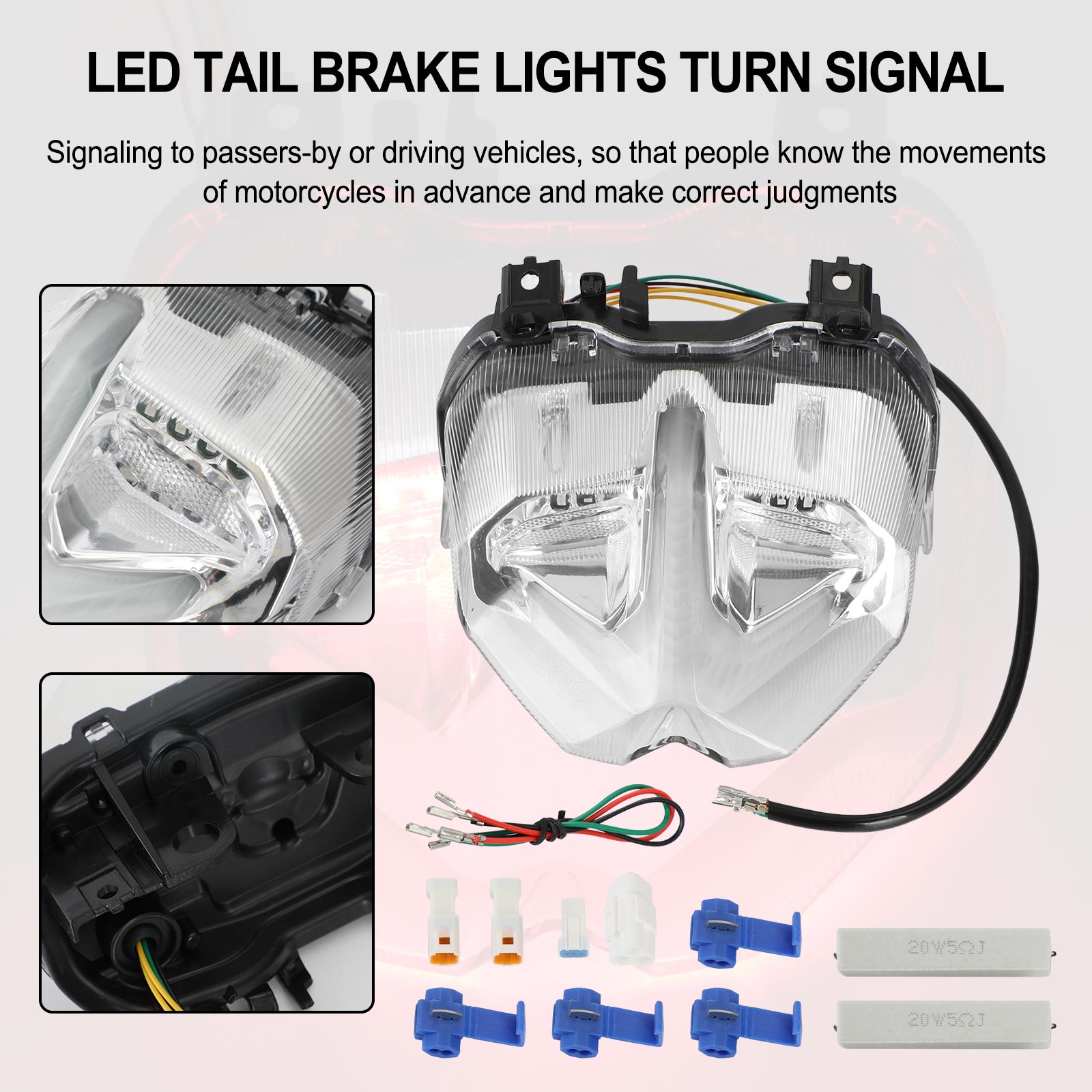 21-22 Yamaha MT-09 MT10 SP Tail Brake Lights Turn Signal Integrated