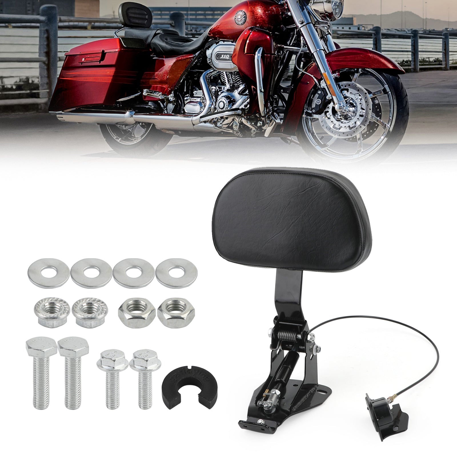 Schienale conducente adatto per Touring Road Street Electra Glide FLHR FLTR 2009-2020