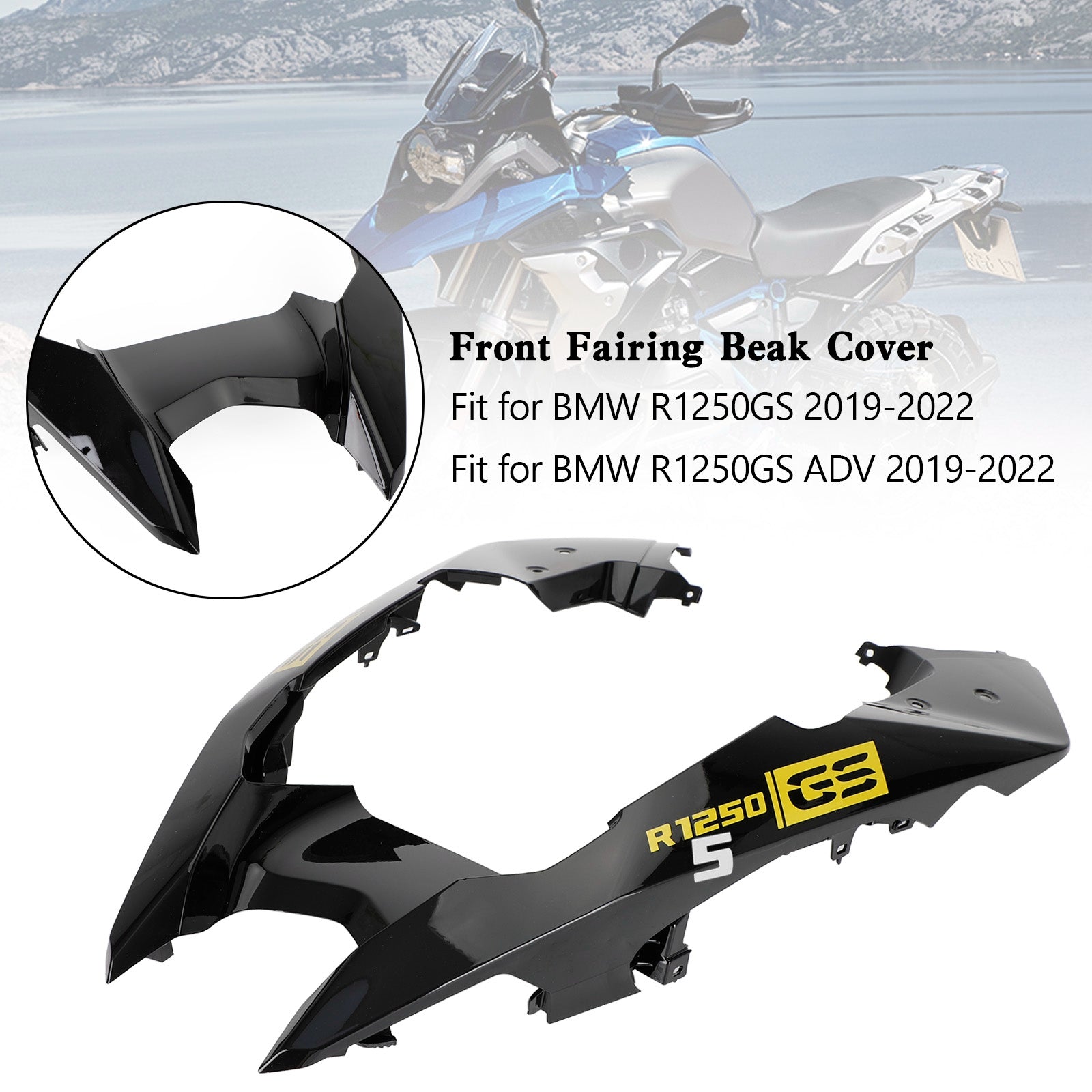 Front Nose Fairing Beak Fender Cover For BMW R1250GS / ADV 2019-2022