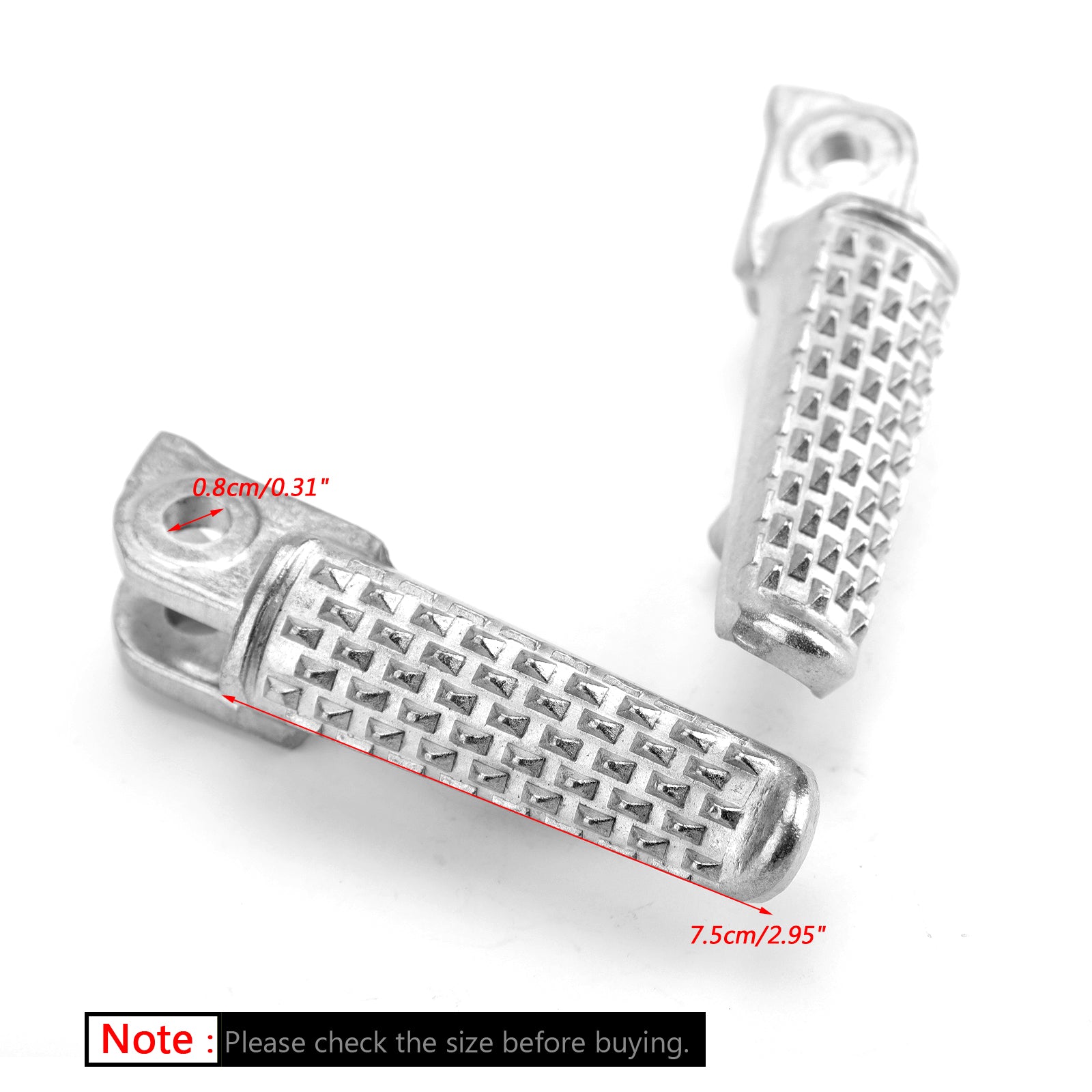 Reposapiés delantero para Honda CB1000R CBR600RR CBR1000RR VTR1000S Plata