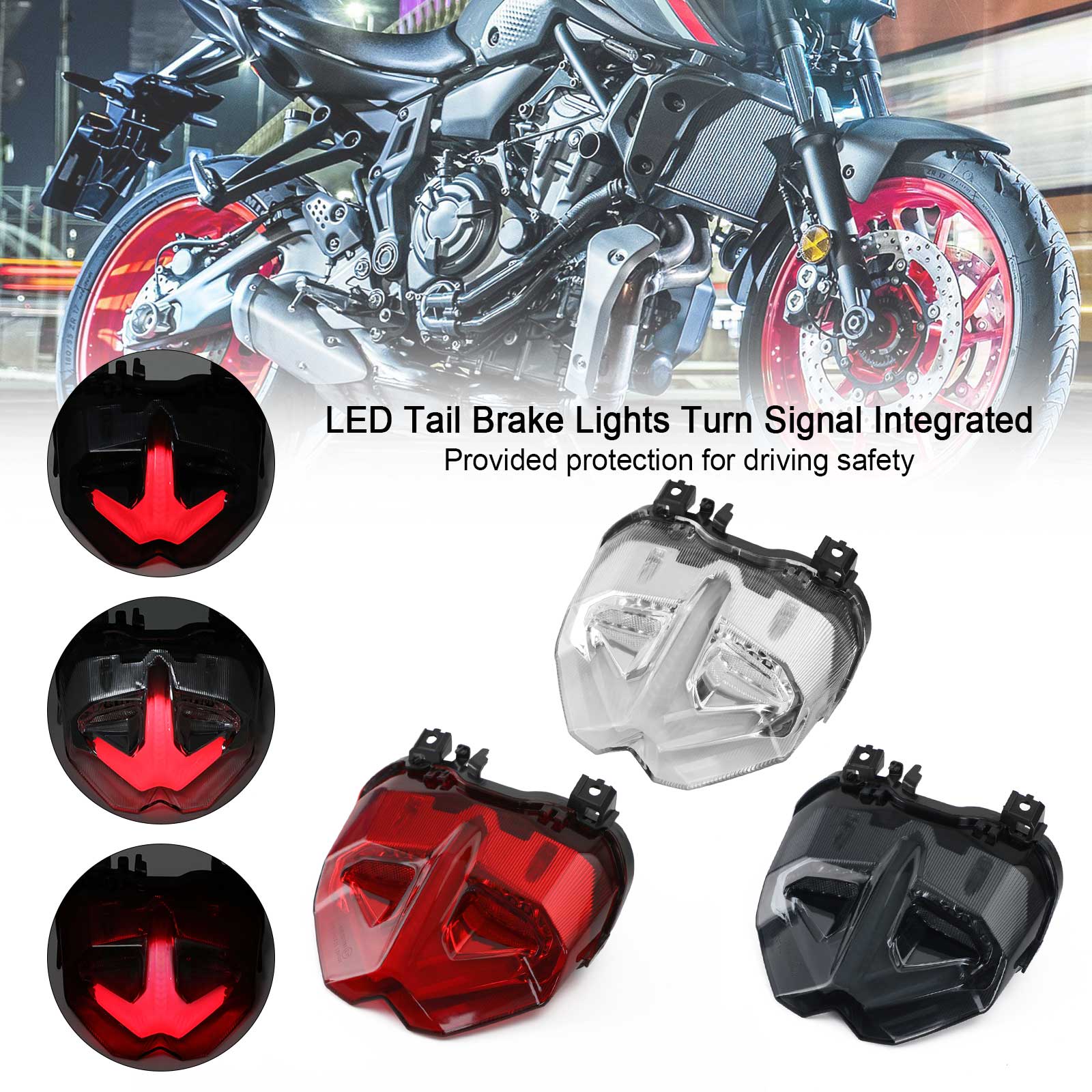 21-22 Yamaha MT-09 MT10 SP Tail Brake Lights Turn Signal Integrated