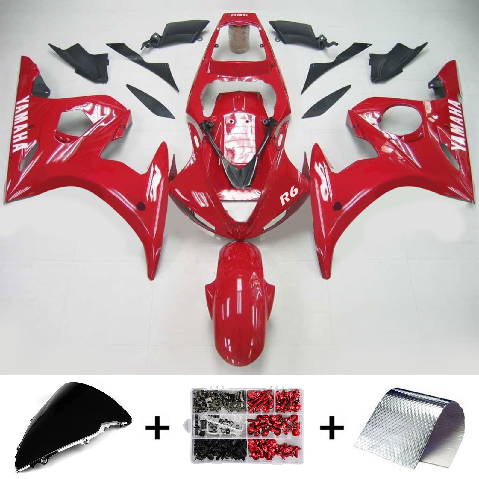 Injection Fairing Kit Bodywork Plastic ABS fit For Yamaha 2003-2004 YZF 600 R6 & 2006-2009 YZF R6S
