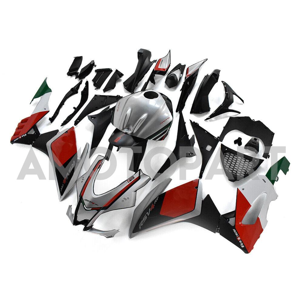 Amotopart Aprilia 2016-2020 RSV4 1000 Red&Sliver Fairing Kit
