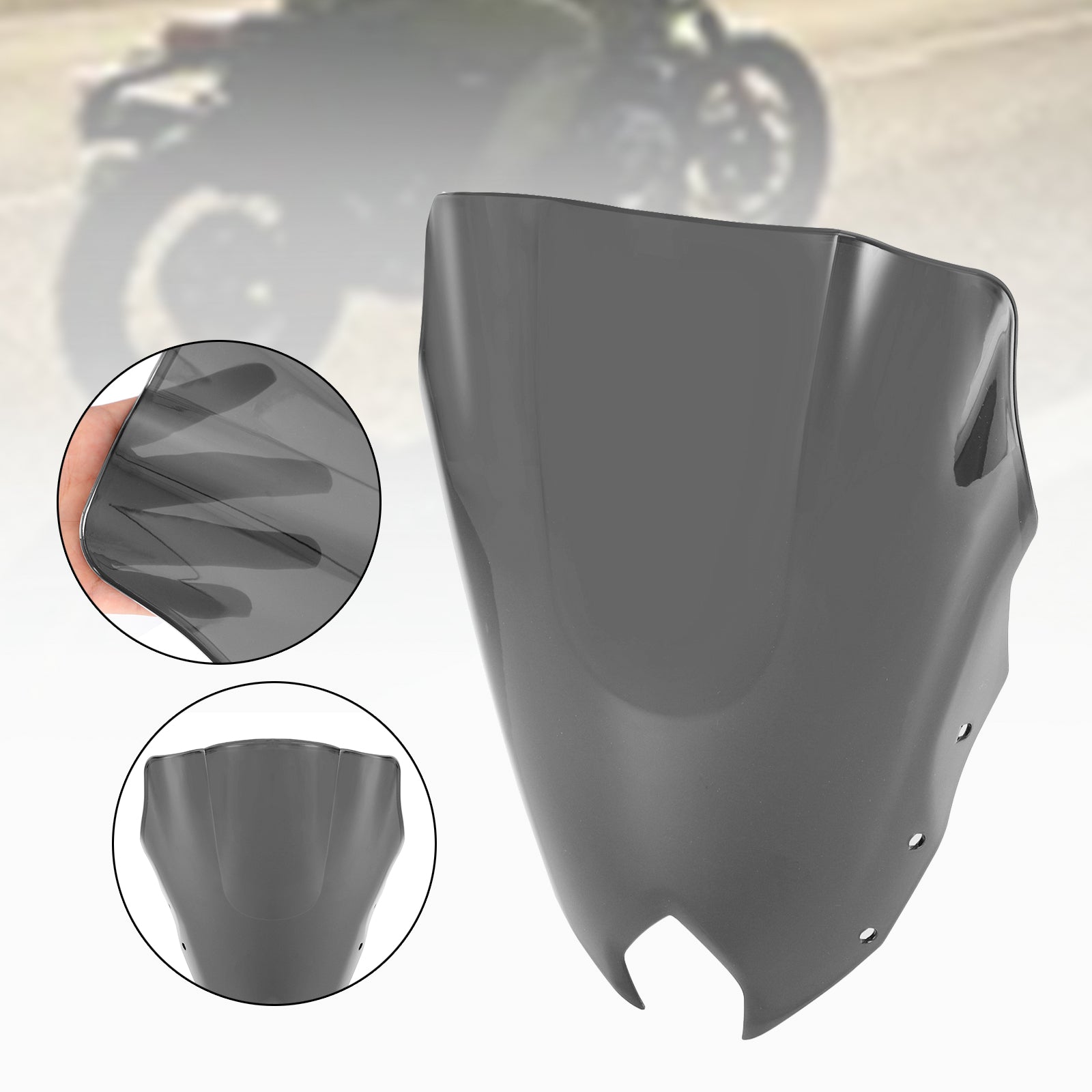 ABS Motorcycle Windshield WindScreen fit for Yamaha FZ6R FZ-6R FZS600 2009-2015