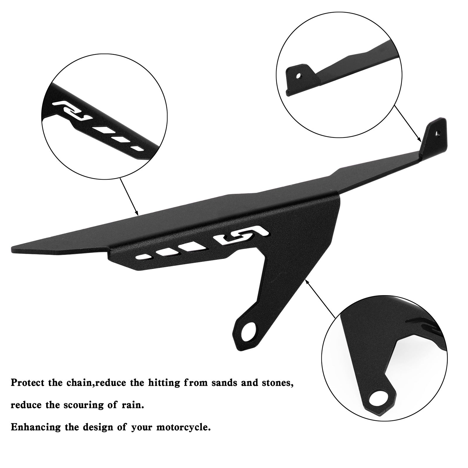 15-21 Yamaha YZF R1 R1M R1S Couvercle de protection de chaîne de pignon arrière