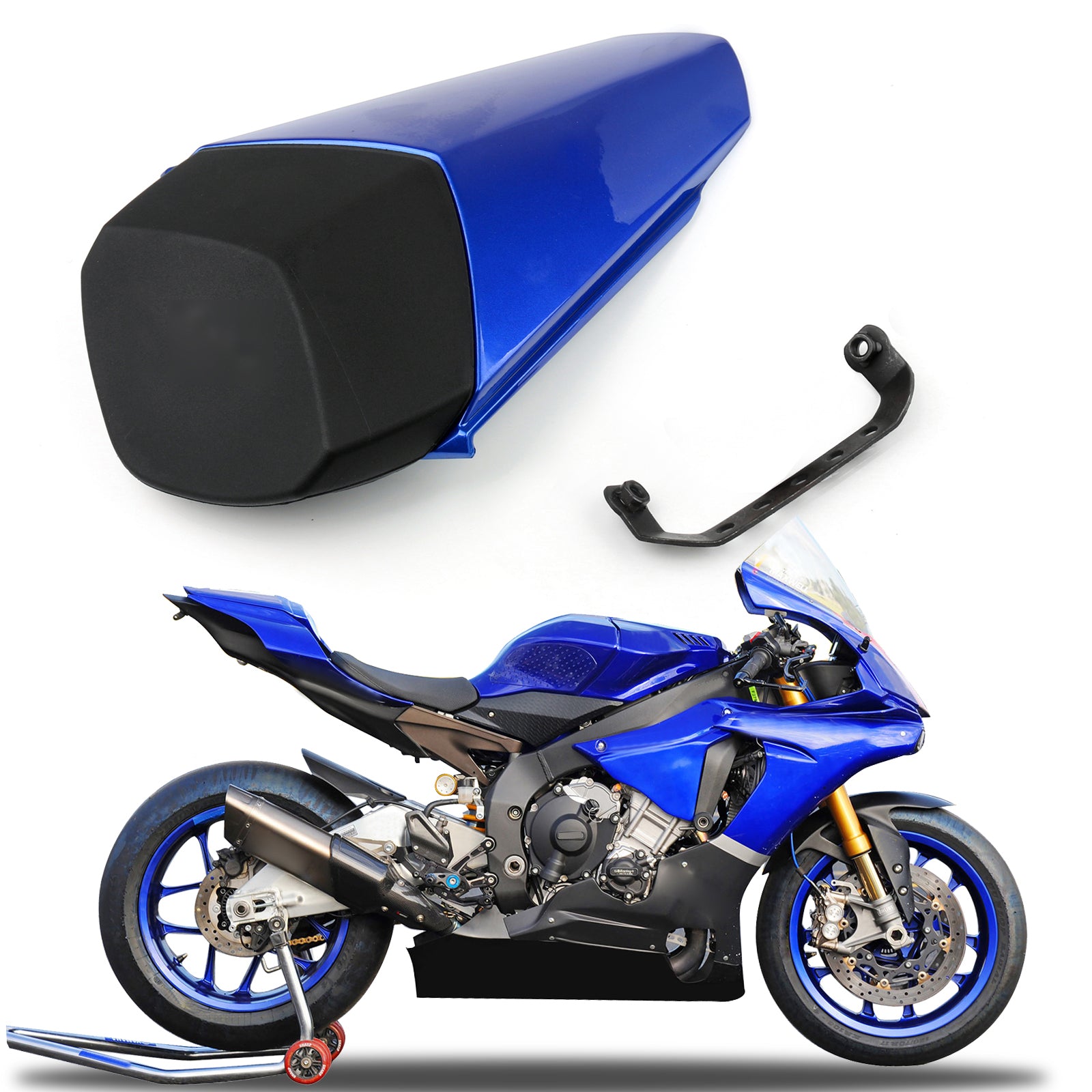 Funda para colín de asiento trasero Yamaha YZF-R1 R1 2015-2020, color azul