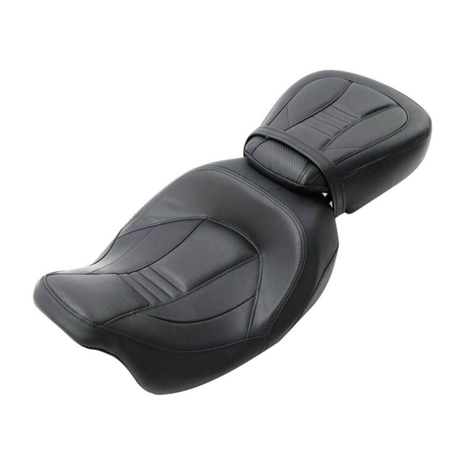 Asiento del pasajero del conductor Harley apto para Harley Touring Cvo Road Glide Fltr 2009-2020 negro