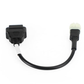 OBD2 6 Pin Diagnostic Plug Adapter For Kawasaki Motorcycle Scooter ATV Cable Generic
