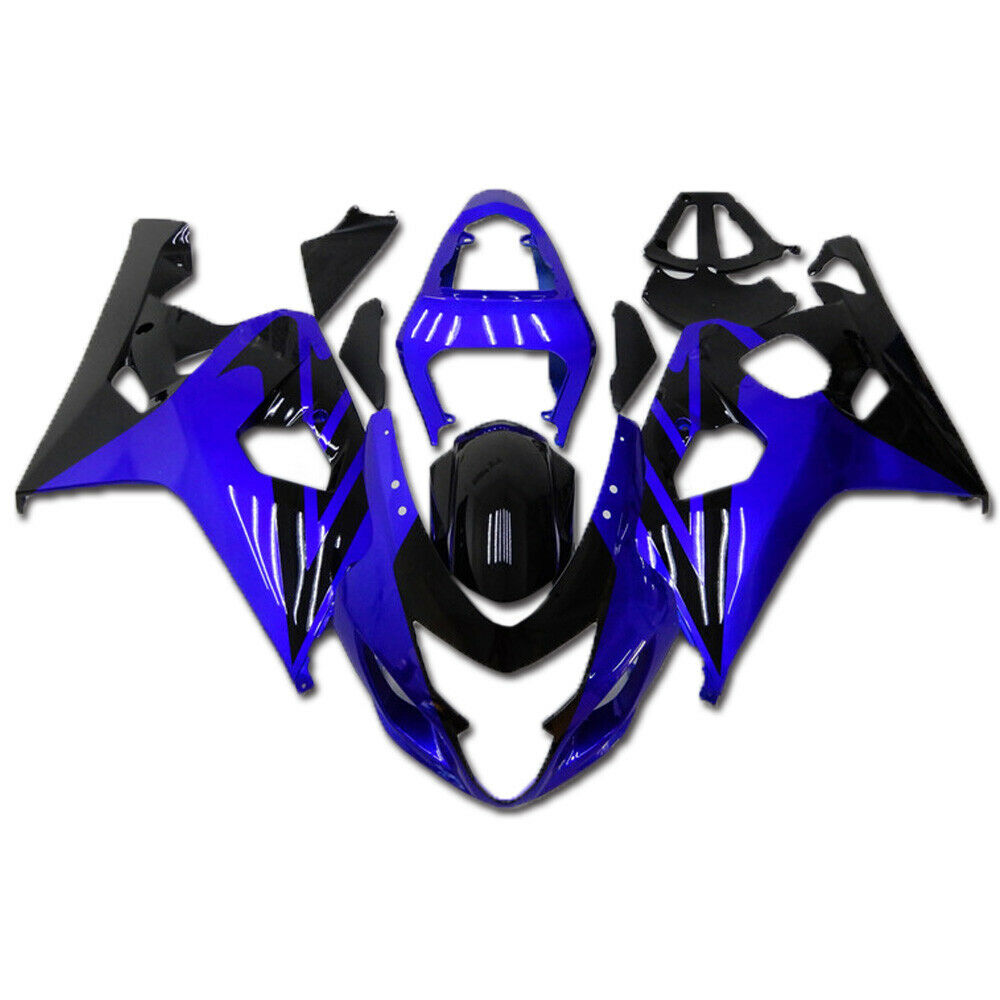 Amotopart Carenados Suzuki GSXR600 750 2004-2005 Carenado Azul Negro Carenado Kit