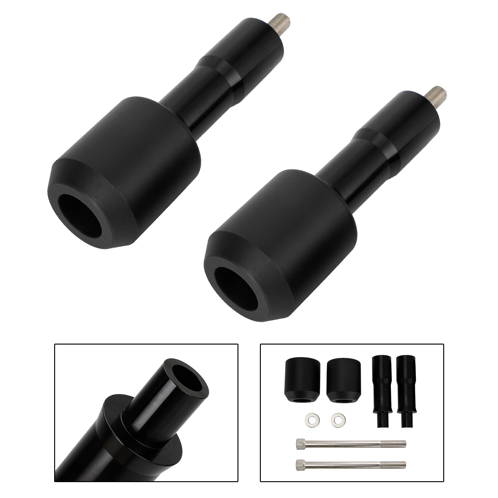 Crash Bobbins Protector Sliders Aluminum Black Fit For Yamaha Yzf-R7 Yzf R7 2021