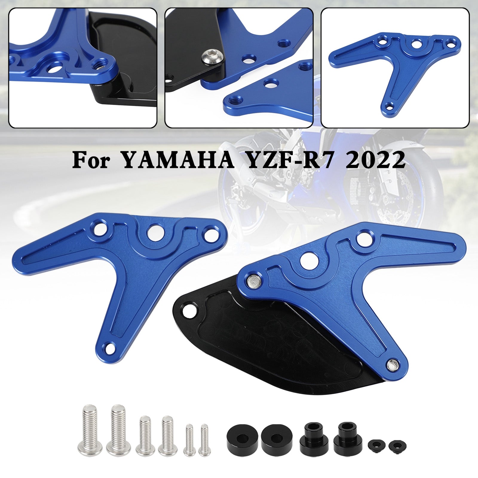 Protezione per le dita del pignone con gancio per supporto per moto in alluminio per Yamaha YZF-R7 R7 2022