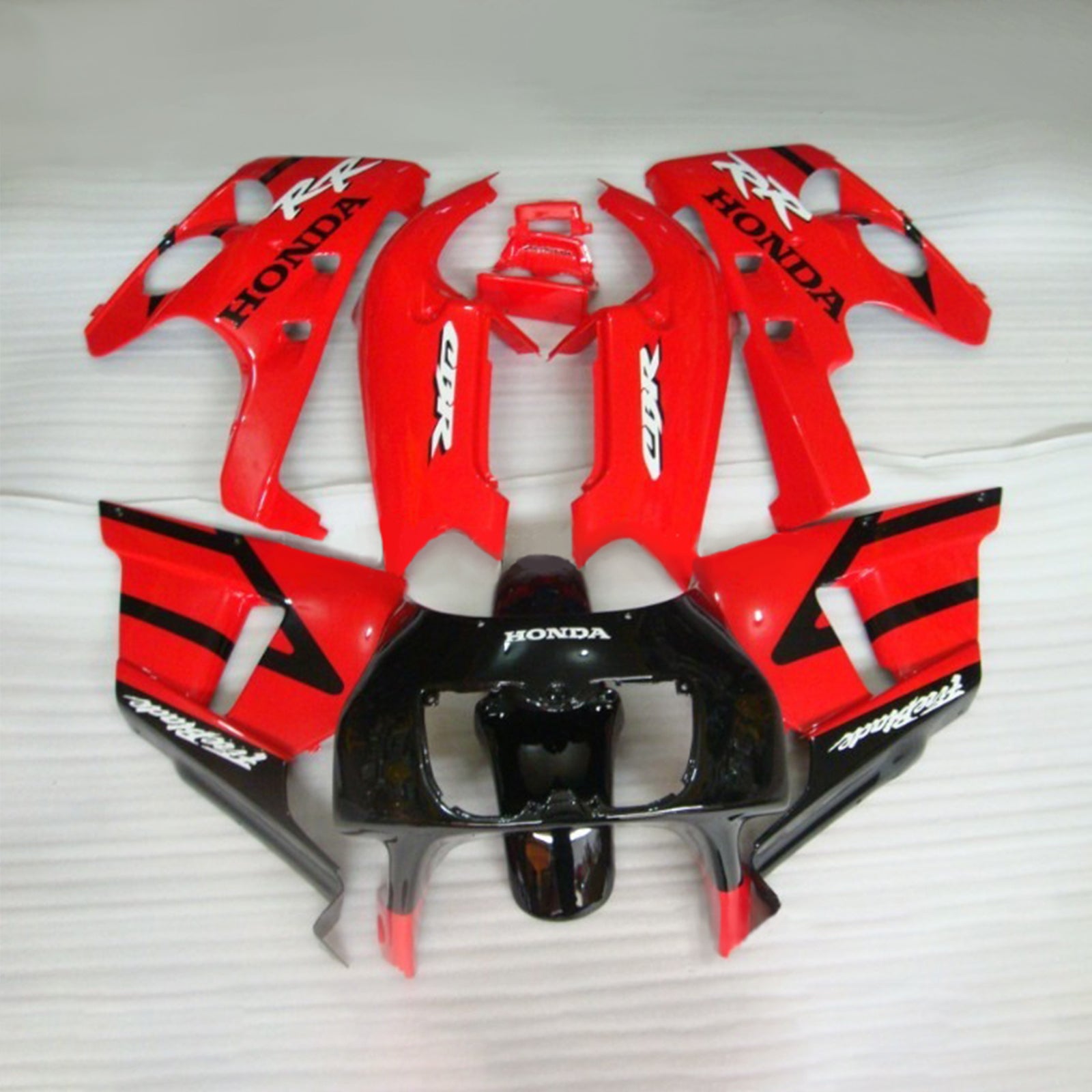 Amotopart 1990–1999 Honda CBR400RR NC29 Verkleidungsset in Rot und Schwarz