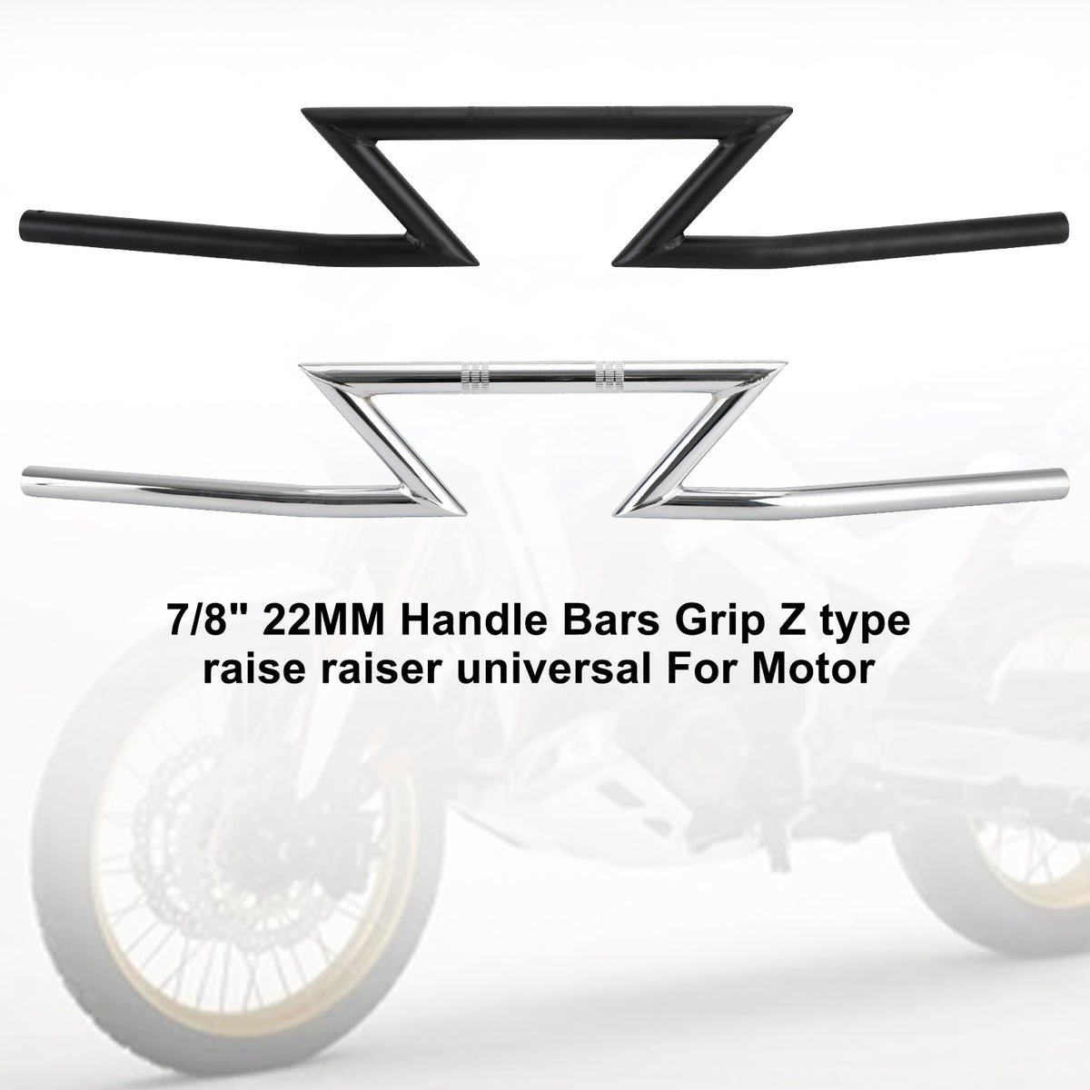 Universal 7/8" 22mm Motorcycle Drag Bars Handlebar For Touring Street Glide