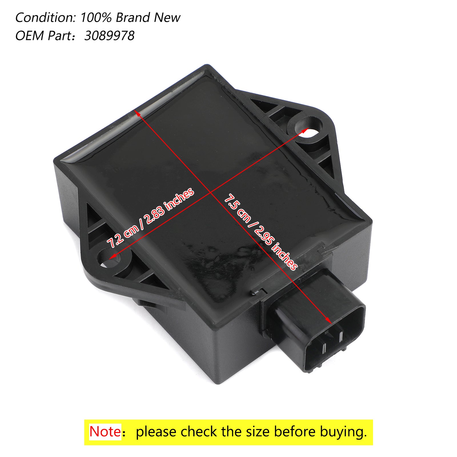 Autodayplus CDI Box For Polaris Hawkeye 300 & Sportsman 300 (2007-2011) – Replaces 3089978