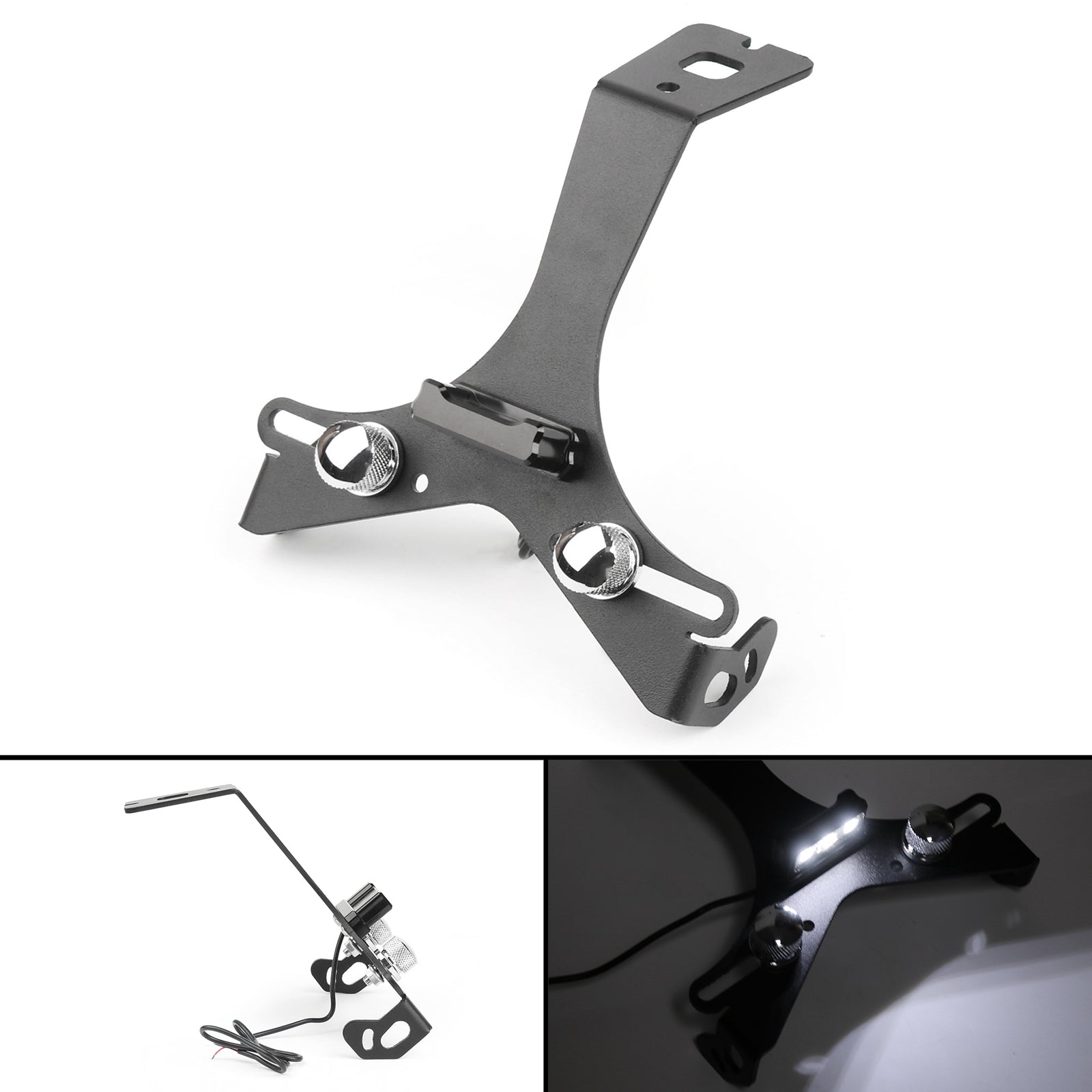 Ducati 848 Blk Aluminium Alloy Motorcycle License Plate Holder Bracket Generic