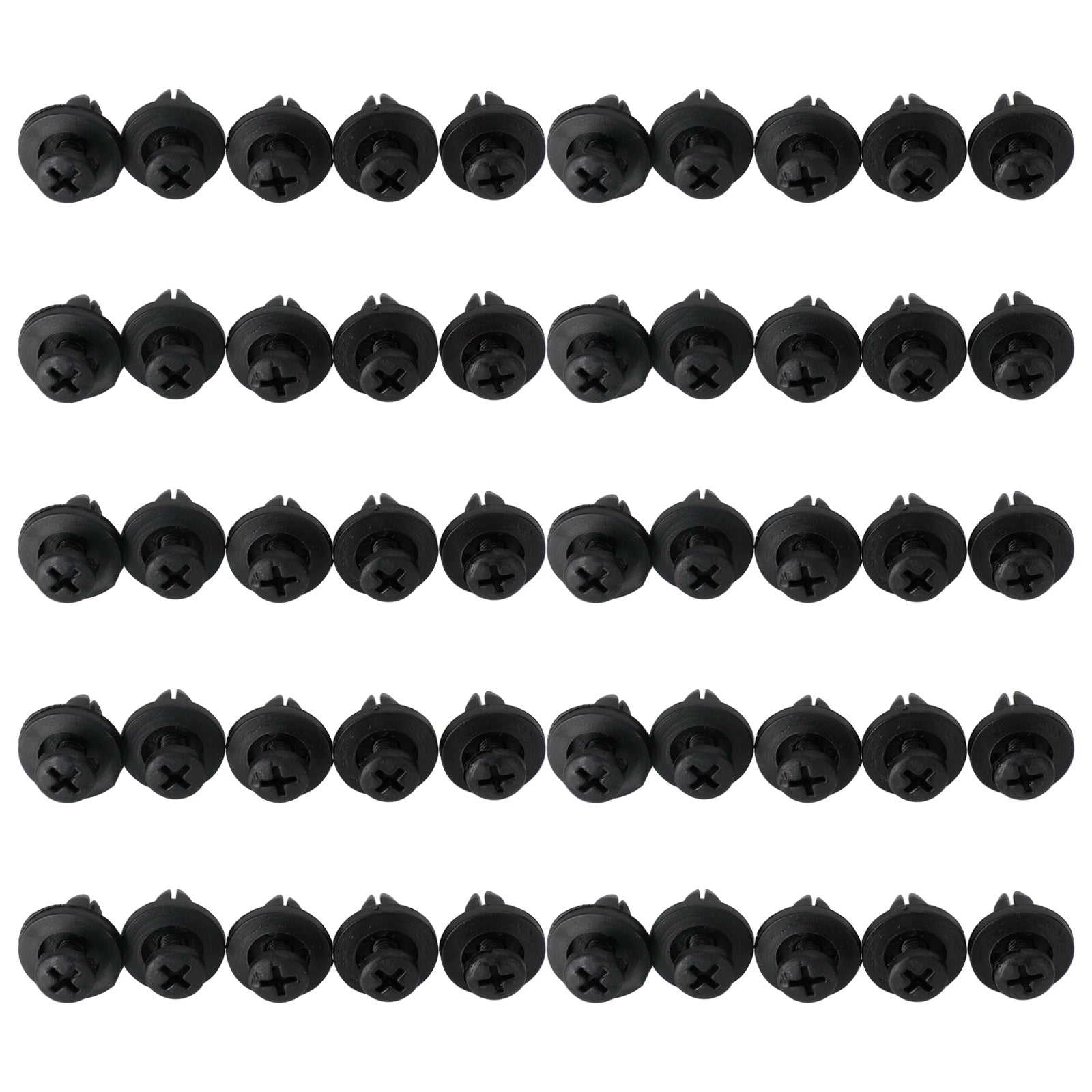 50x 6mm Fairing Clip Screw Rivets Panel Trim For Suzuki GSX, Burgman, V-Strom Generic