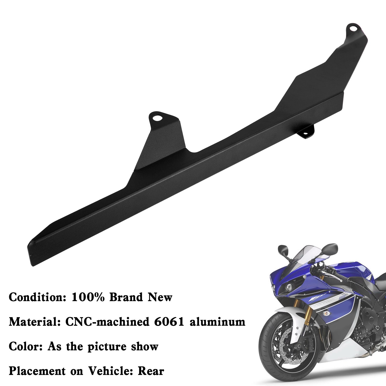 Couvercle de protection de chaîne de pignon arrière, pour YAMAHA YZF R1 2009 – 2014 générique