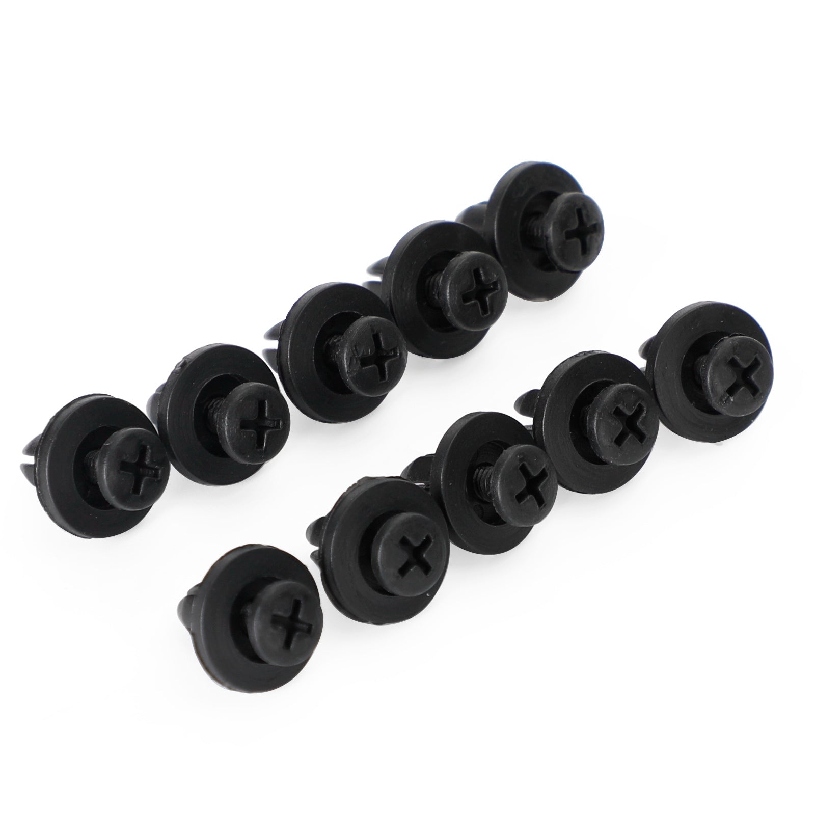 10 Pack 6mm Fairing Panel Trim Clips Screw In Rivets Clip Motorcycle Universal Generic