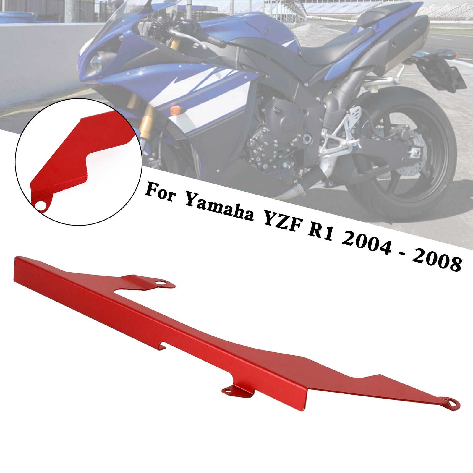 04-08 Yamaha YZF R1 Rear Sprocket Chain Guard Protector Cover