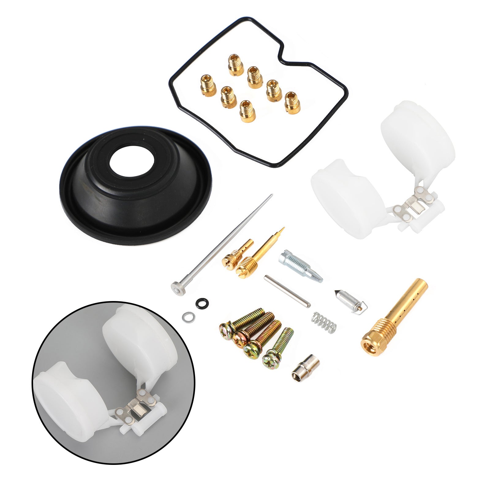 Kit de reconstrucción de carburador apto para ZR750 (ZR-7) 2000 ZR750 (ZR-7S) 2001-2003 genérico