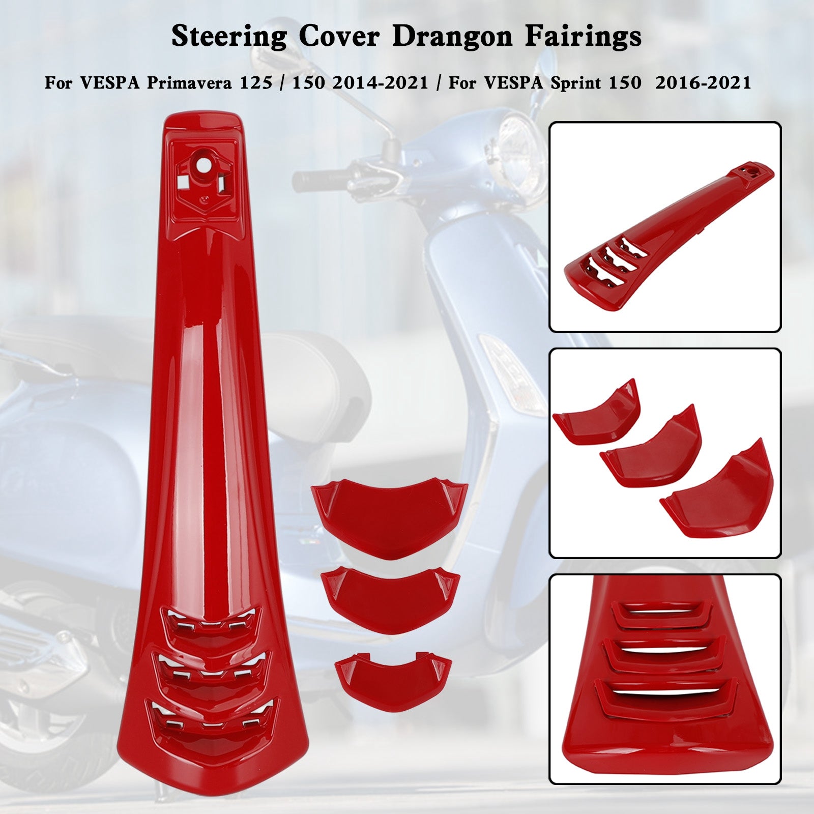 ABS Steering Horn Cover fairing For VESPA Sprint Primavera 125/150 14-21