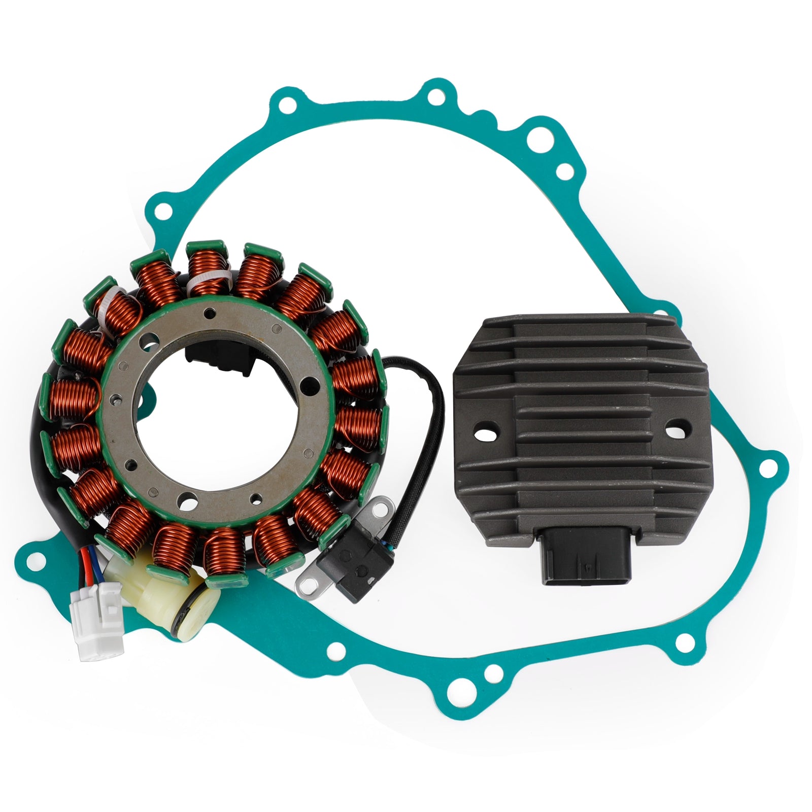 Magneto-Stator + Spannungsgleichrichter + Dichtung für Yamaha YXR 450 Rhino YXR45F 06–09