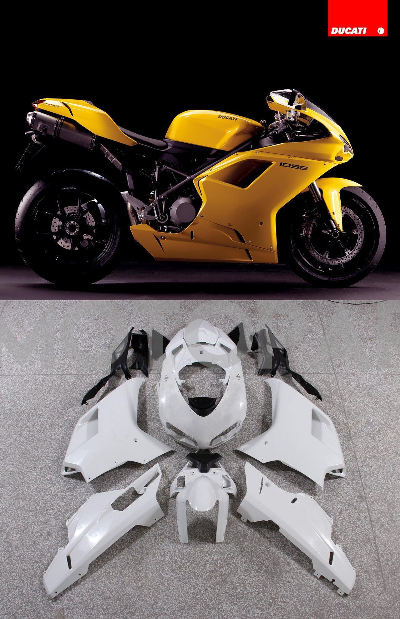 Generic Fit For Ducati 1098 1198 848 (2007-2011) Bodywork Fairing ABS Injection Mold 17 Style