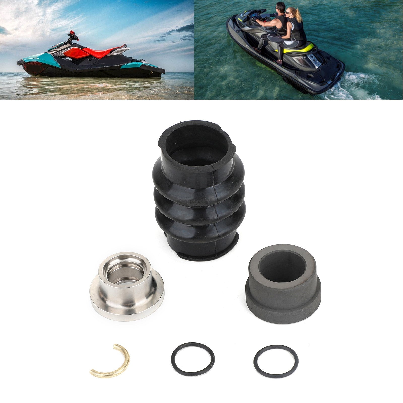 Sea Doo Seal Drive Line Kit de reparación y remodelación y arranque apto para Sea Doo GTS 1996-2001 GTI RFI 2004-2005 RX-X 2001 SP 1996-1997