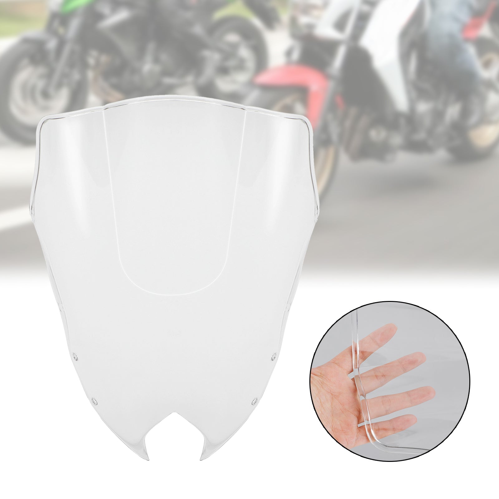 ABS Motorcycle Windshield WindScreen fit for Yamaha FZ6R FZ-6R FZS600 2009-2015