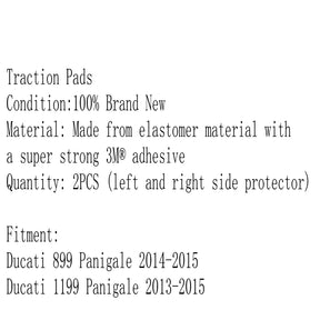 Panigale 899 1199 1299 13-2015 Side Tank Traction Grip Protector