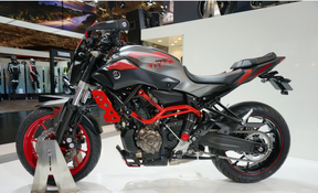 Amotopart Yamaha 2012–2017 MT07/FZ07 rot-schwarzes Verkleidungsset