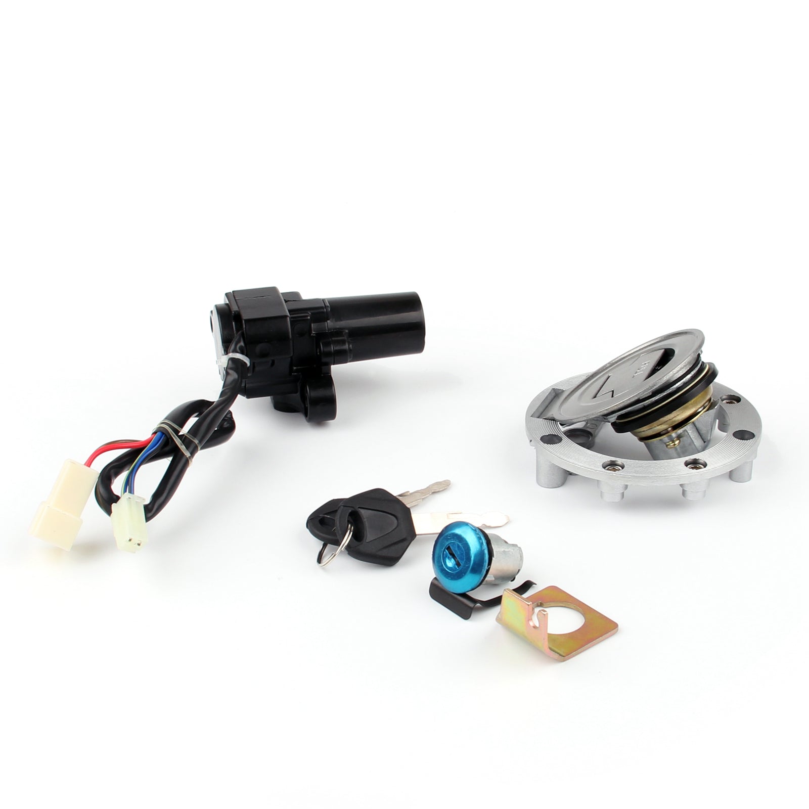 Ignition Switch Lock & Fuel Gas Cap Key Set Fit For Yamaha YZF R6 R6 2006-2016 YZF R1 R1 2004-2014 MT-01 2005-2009