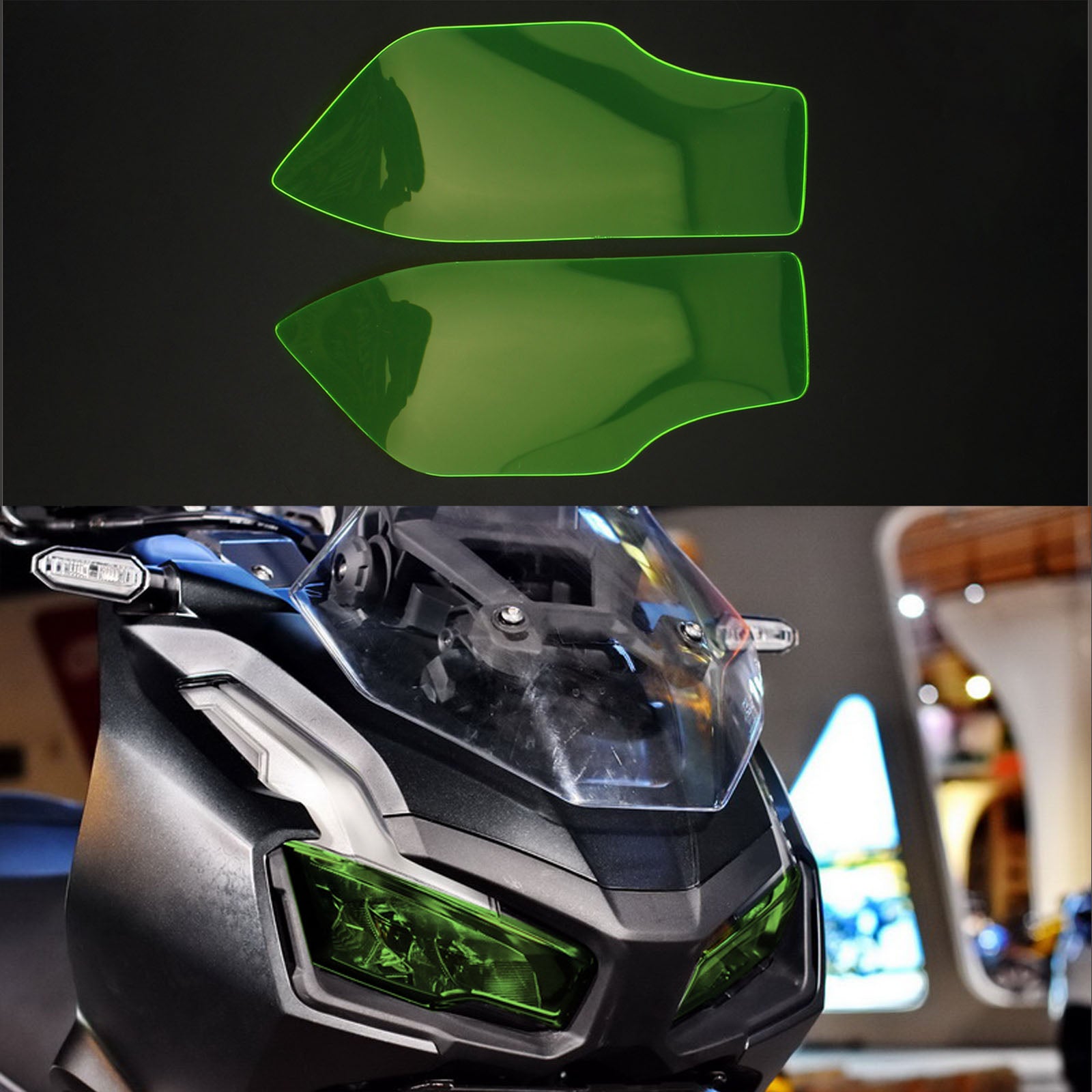 Protection de lentille de phare avant pour Honda Adv 150 2019 – 2020, fumée générique