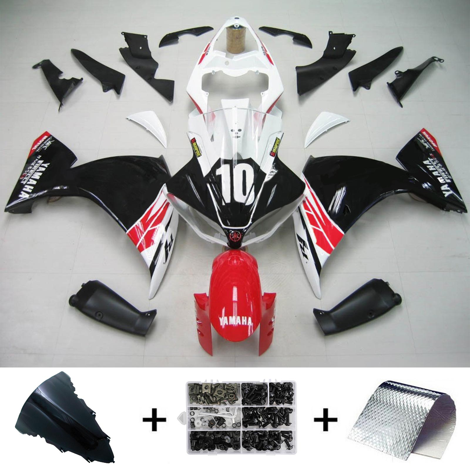 Amotopart Yamaha 2009-2011 YZF 1000 R1 Fairing Kit