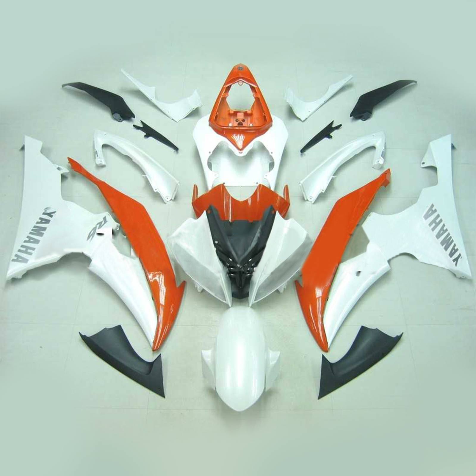 Amotopart Yamaha 2008-2016 YZF 600 R6 White Fairing Kit