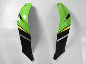 Kit carena Amotopart Kawasaki 2016-2020 ZX10R Black&amp;Green Style2