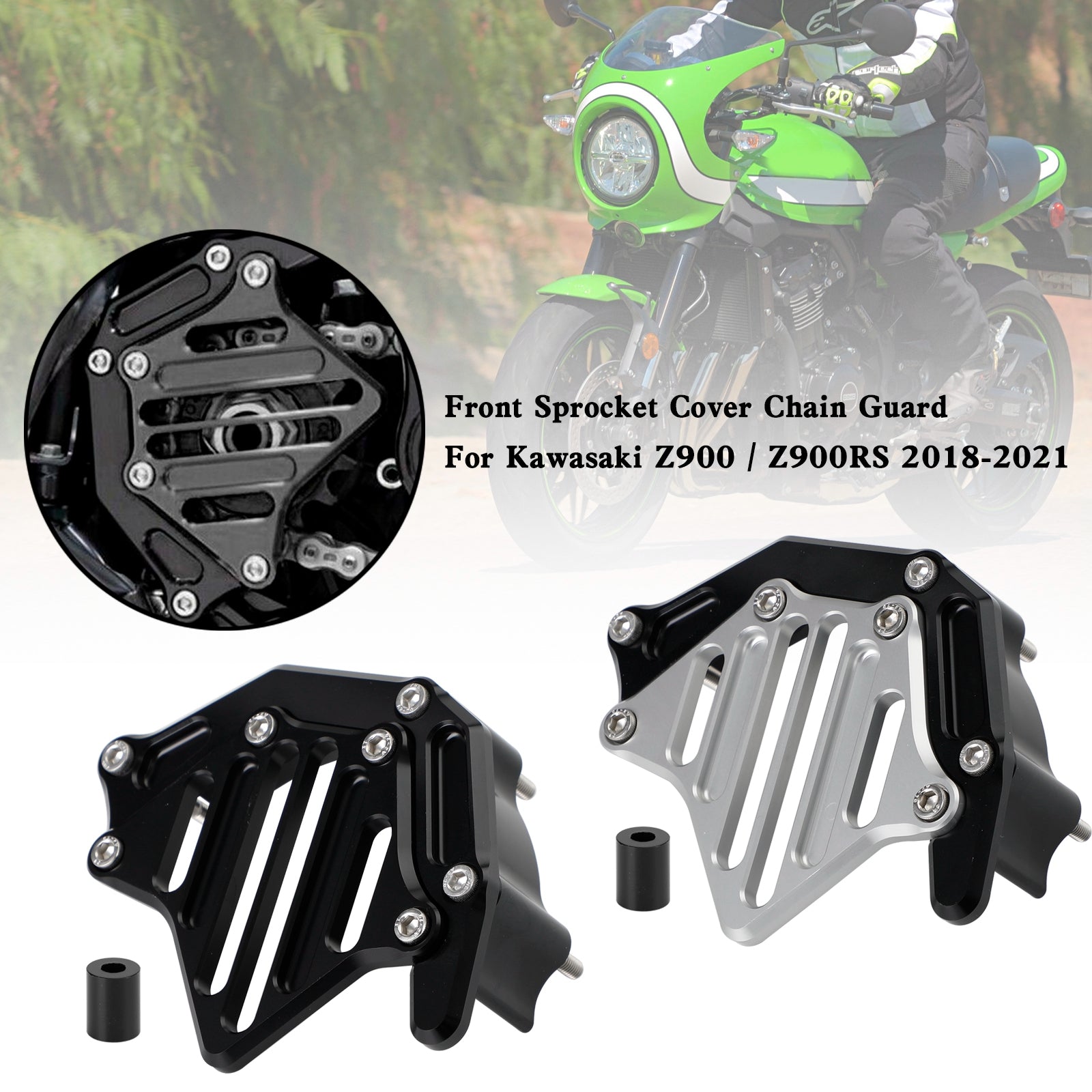 Front Sprocket Cover Chain Guard For Kawasaki Z900 Z900RS 2018-2021