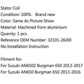 Magnetgenerator-Statorspule für Suzuki AN650Z Burgman 650 13-17 AN650 13-16