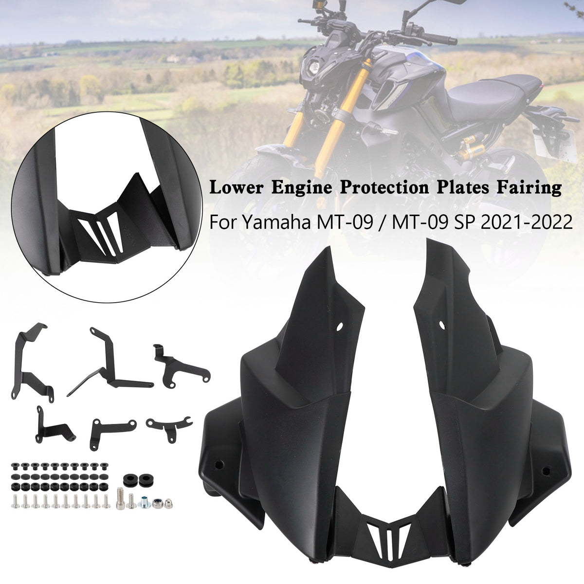 Ermax Belly Pan Lower Engine Side Fairing For Yamaha MT-09 / SP 2021-2022