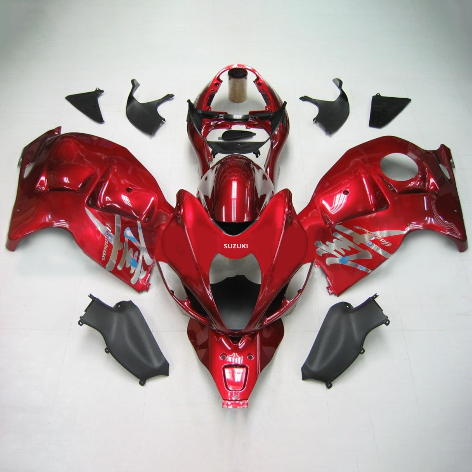 Amotopart 1999–2007 Suzuki Hayabusa GSX1300R Verkleidungsset in glänzendem Rot