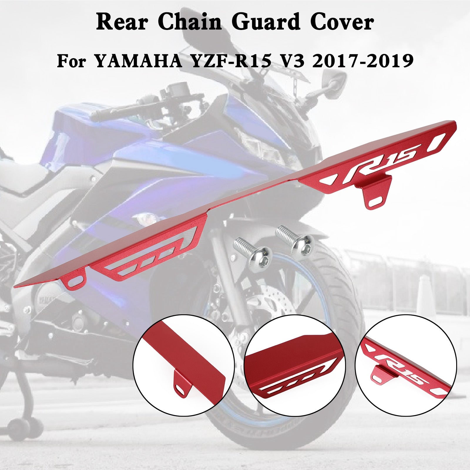 Rear Sprocket Chain Guard Protector Cover For YAMAHA YZF R15 V3 2017-2019 Generic