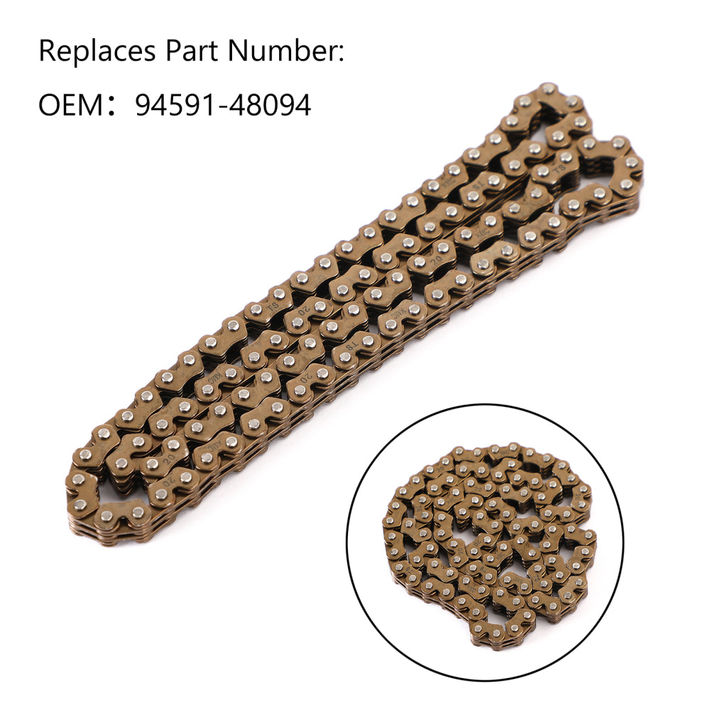 Drive Chain For Yamaha 94591-48094 Xn125 Xn150 Xq125 Yp125 Yp150 Yp150D Yp180 Generic