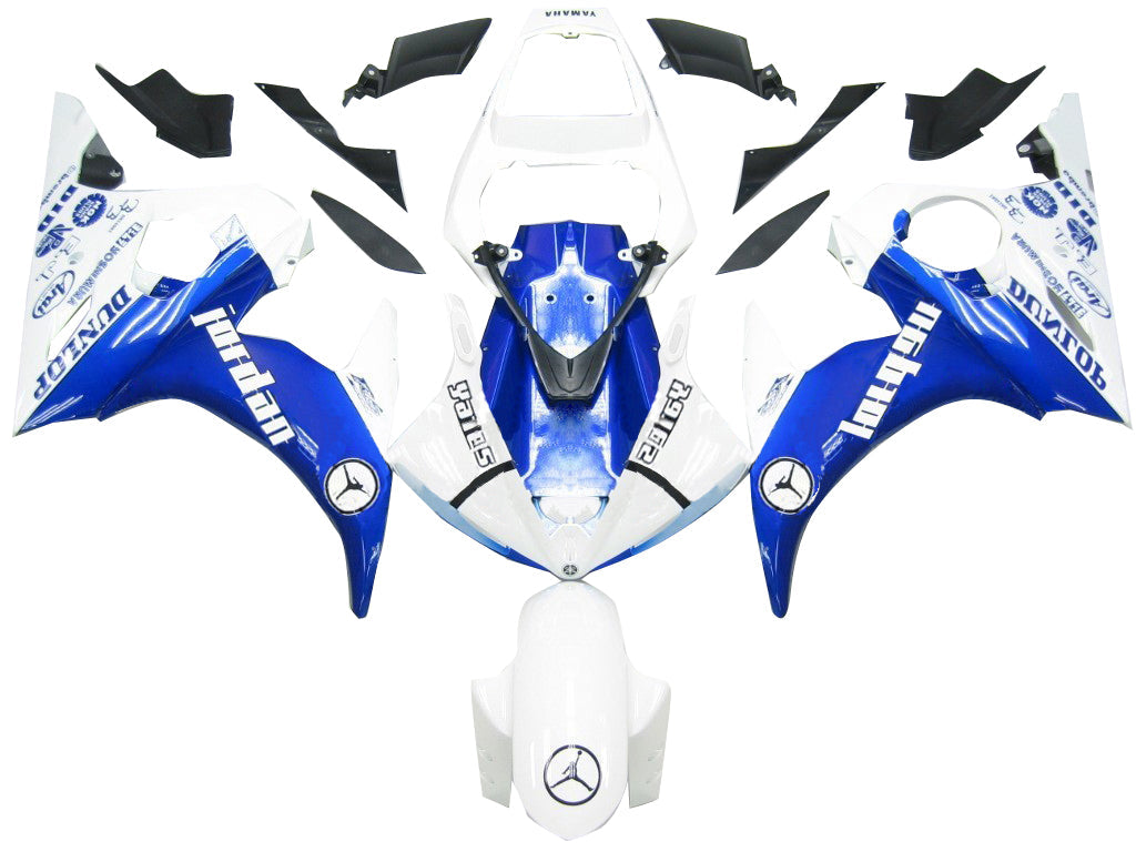 Amotopart 2003-2004 Yamaha R6 &  Owiewka YZF R6S 2006-2009 w kolorze białym&BZestaw Lue