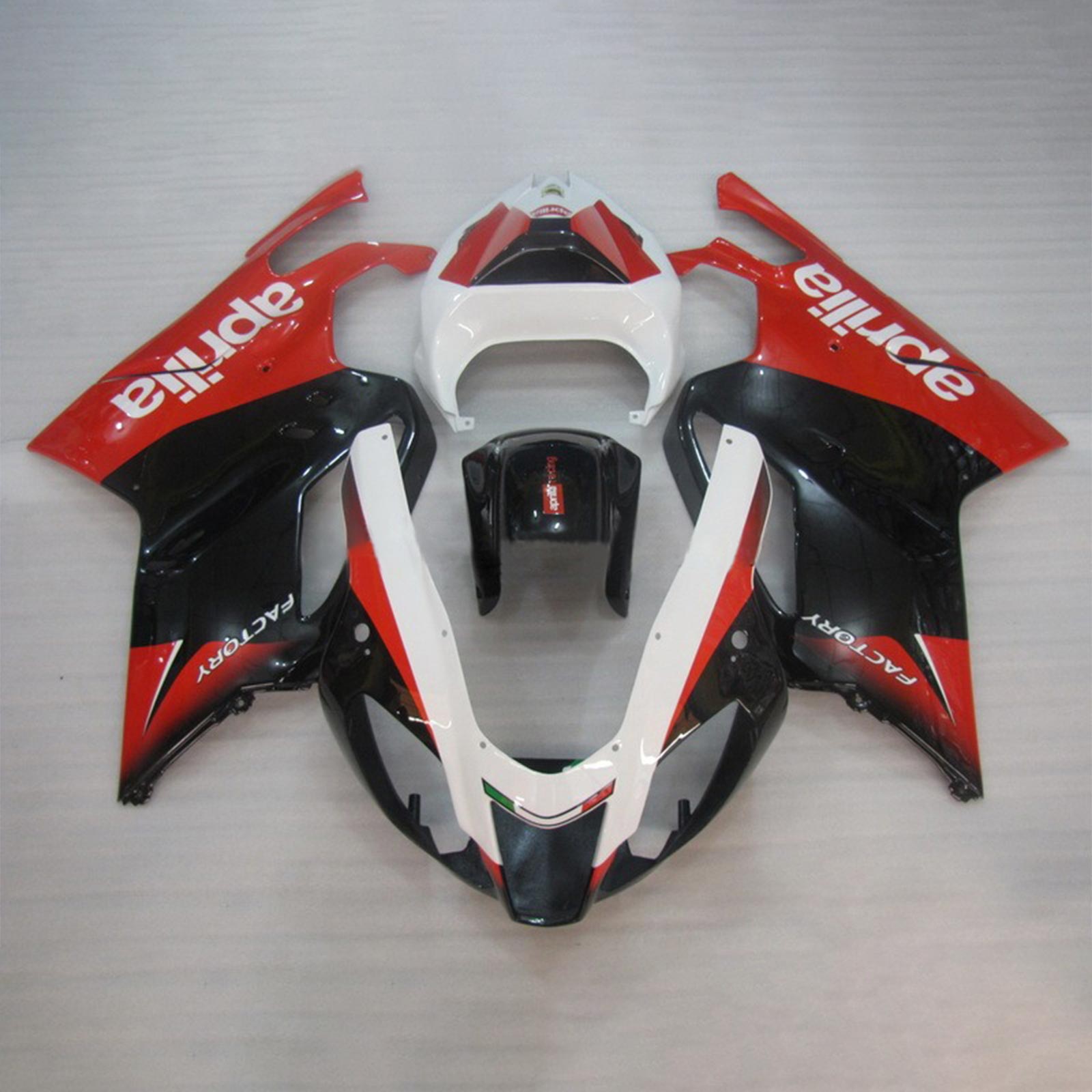 Amotopart 2003-2006 Aprilia RSV 1000 Kit de carenado rojo y negro