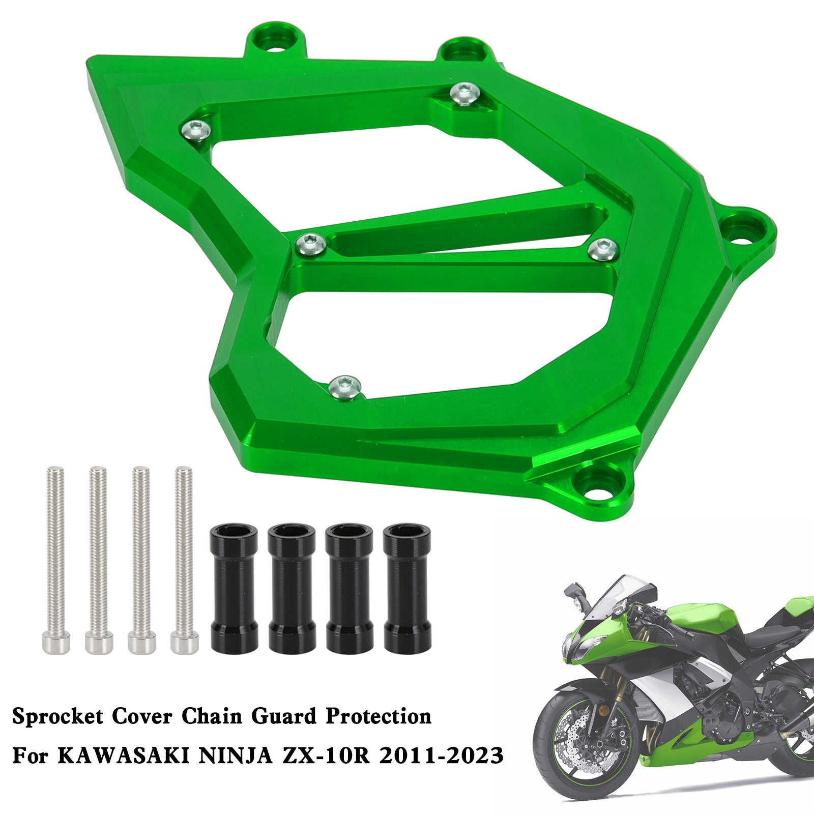 Front Sprocket Cover Chain Guard For KAWASAKI Ninja ZX-10R ZX10R 2011-2023