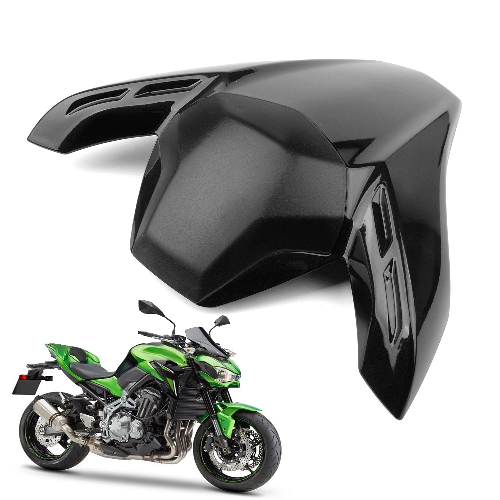 ABS-Rücksitzverkleidungsabdeckung für Kawasaki Z900 Z ABS 2017-2019 MSchwarz