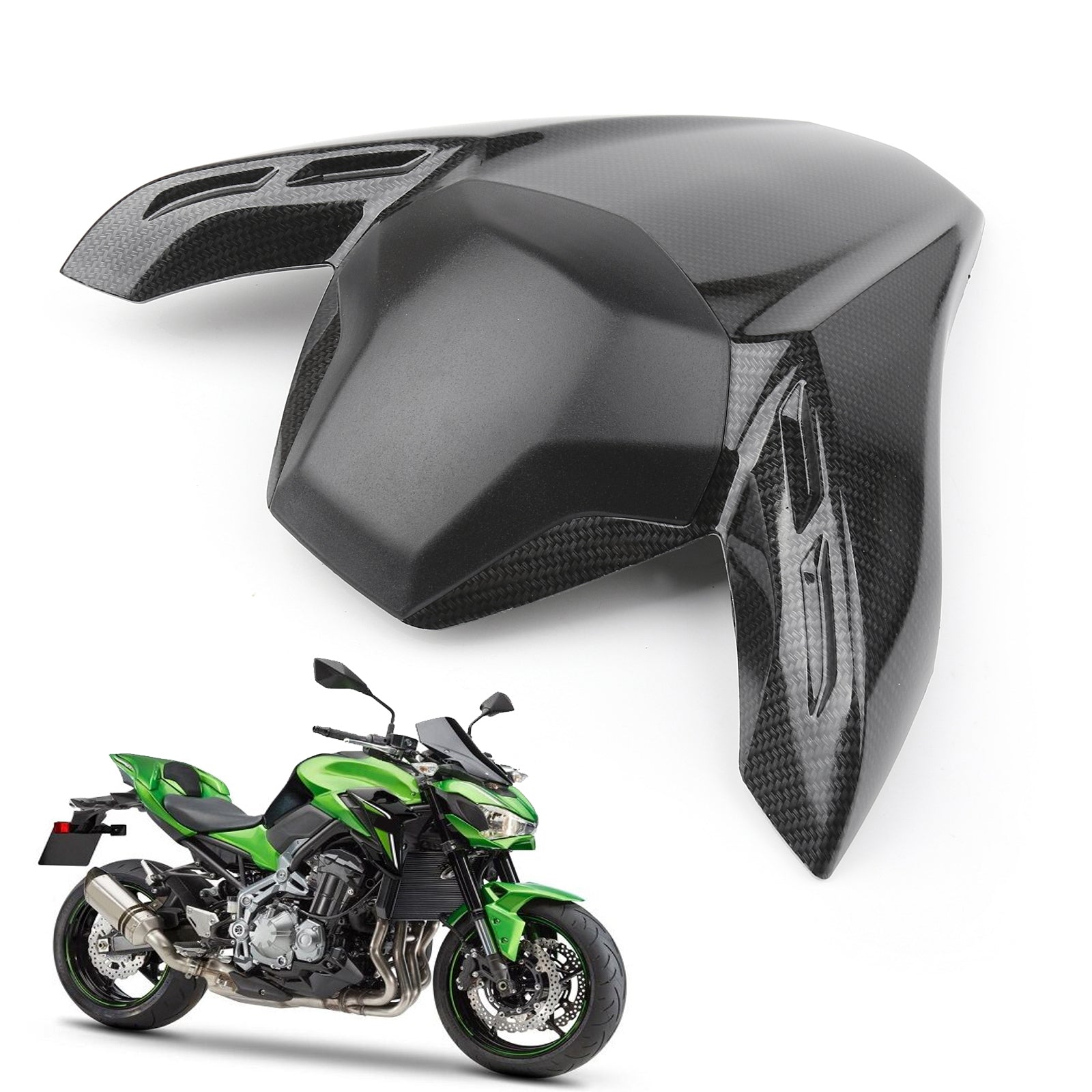 ABS Rear Seat Fairing Cover Cowl for Kawasaki Z900 Z ABS 2017-2019 MBlack